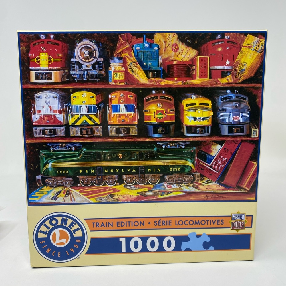 Lionel 1000 Piece Train Puzzle Locomotive Freight Trains New